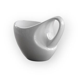 David Pier LUX-DELUX Mugs Set Of 2 Hand Cast Studio White Glaze